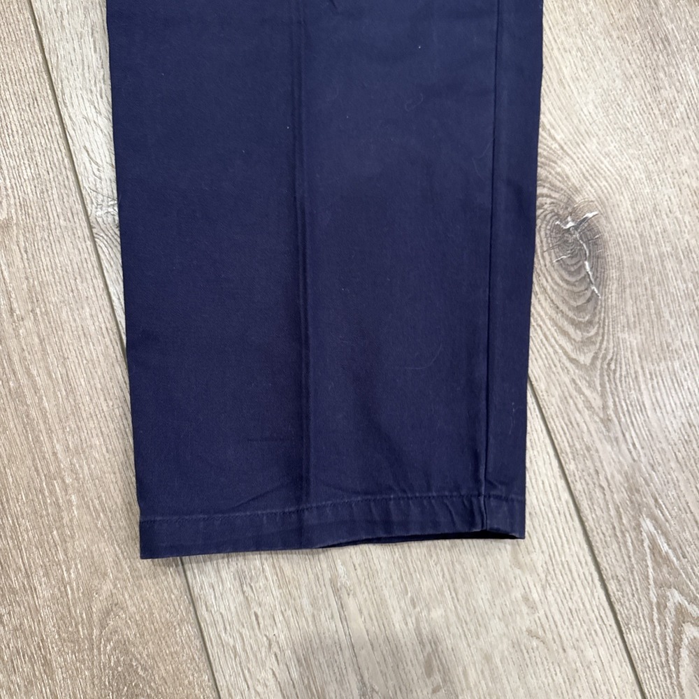Vintage Bugle Boy Company Pants Sz 38wx32L Navy Khakis Chinos Straight Trousers - Picture 2 of 11